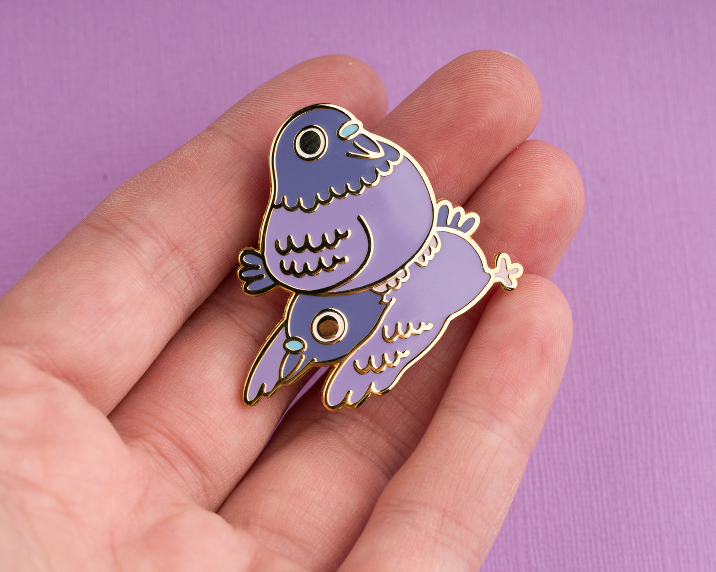 Yeah, I'm fine - Duo Pigeon Enamel Pin