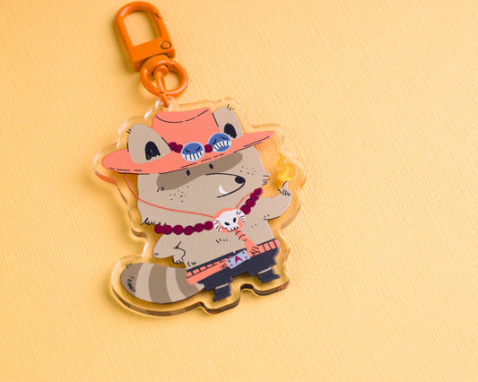 Fire Fist - Raccoon Pirates Acrylic Keychain