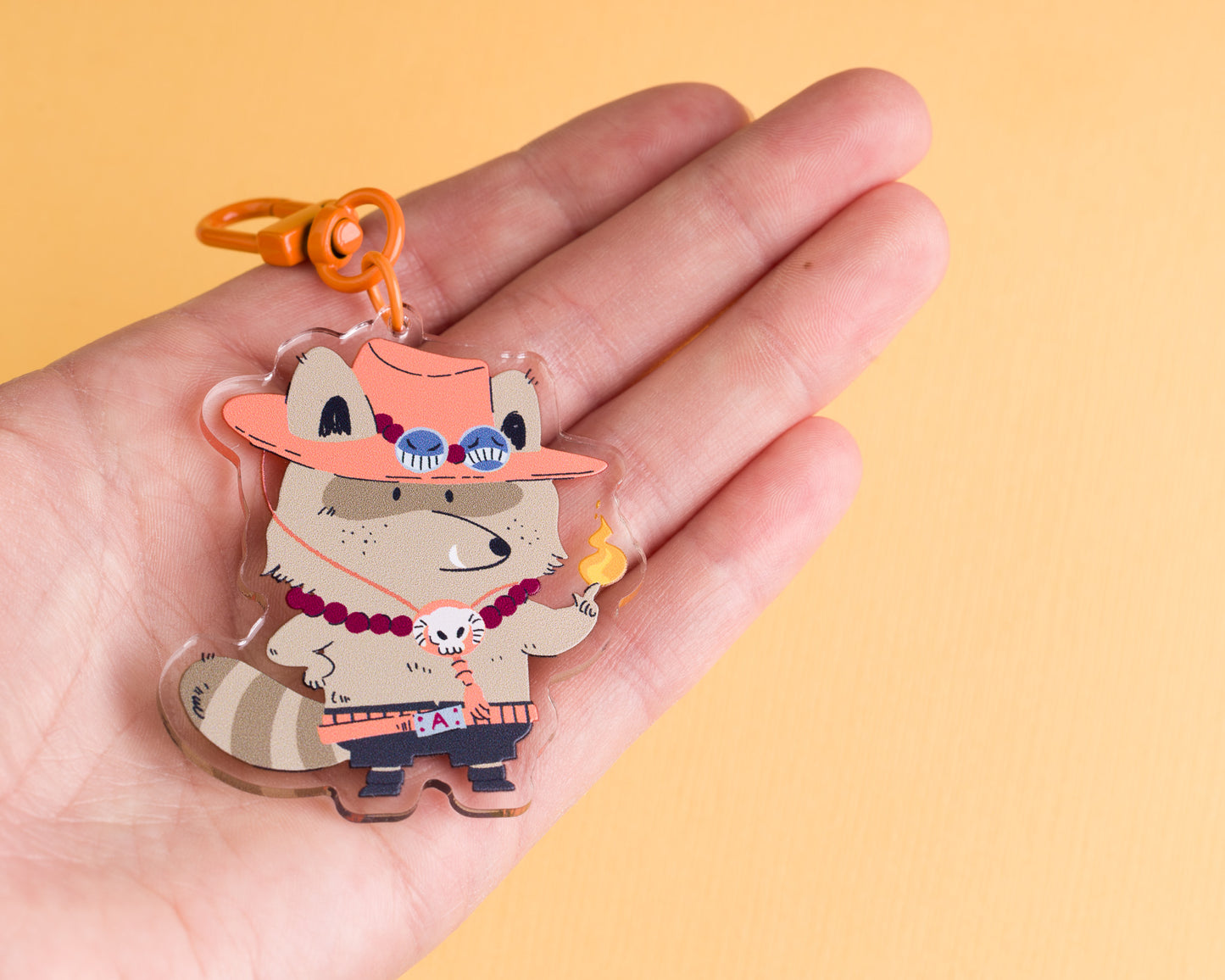 Fire Fist - Raccoon Pirates Acrylic Keychain