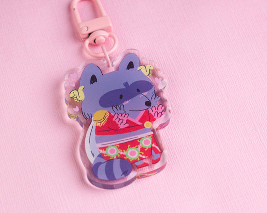 Snake - Raccoon Pirates Epoxy Acrylic Keychain