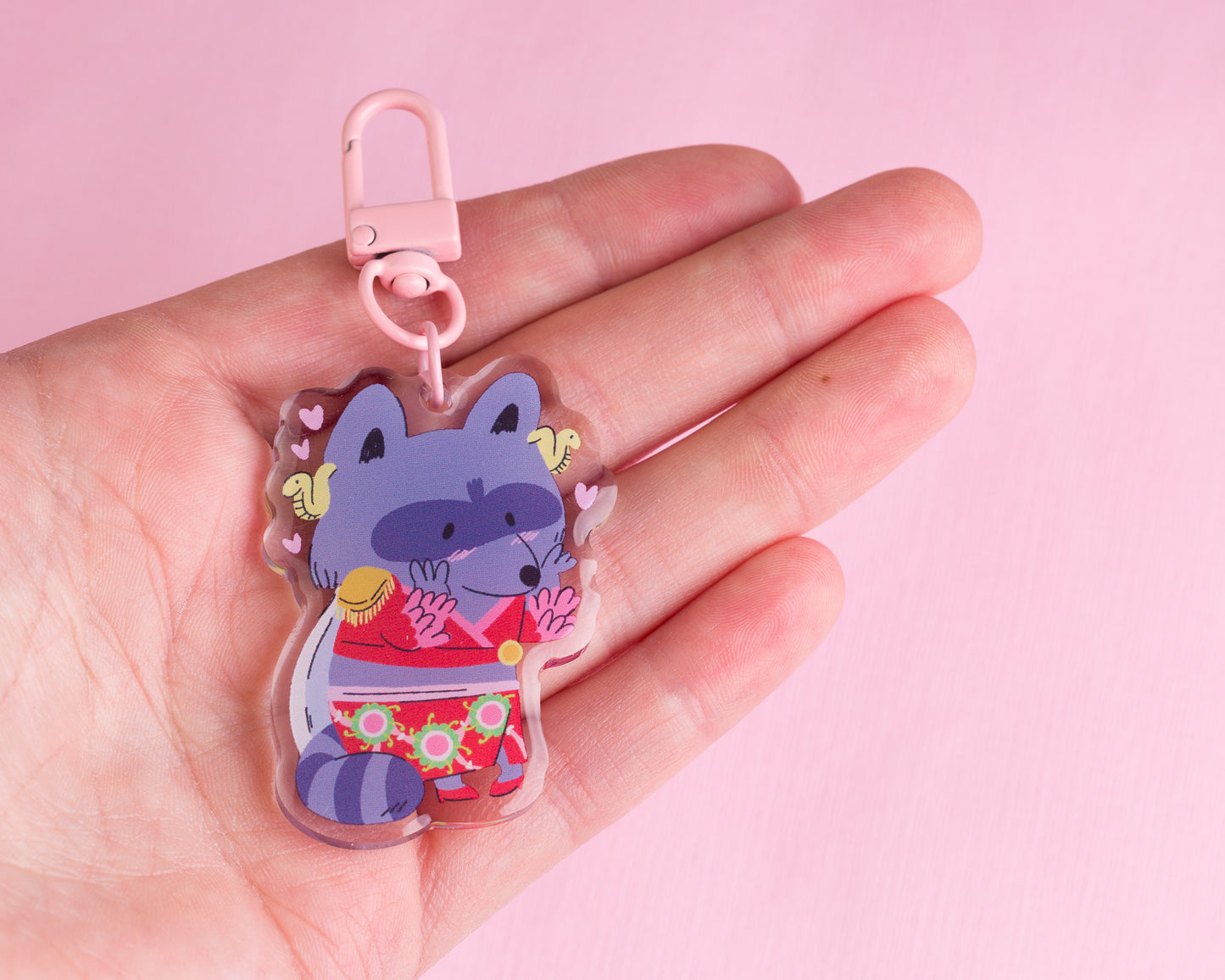 Snake - Raccoon Pirates Epoxy Acrylic Keychain