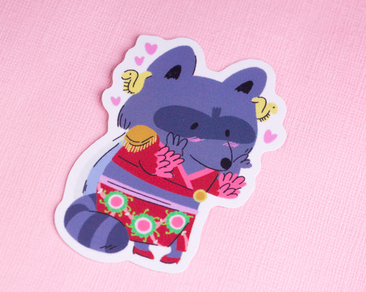 Snake - Raccoon Pirates Vinyl Sticker