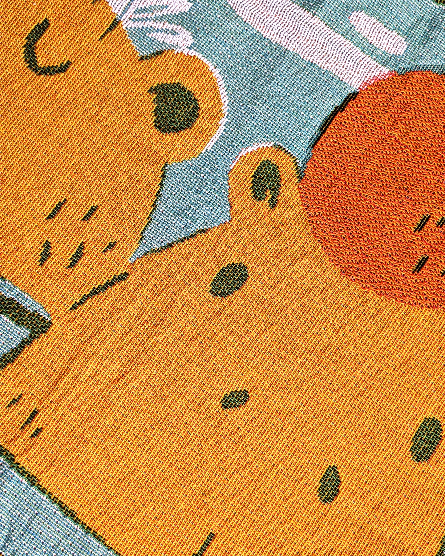 Capybaras and Oranges - Tapestry Throw Blanket