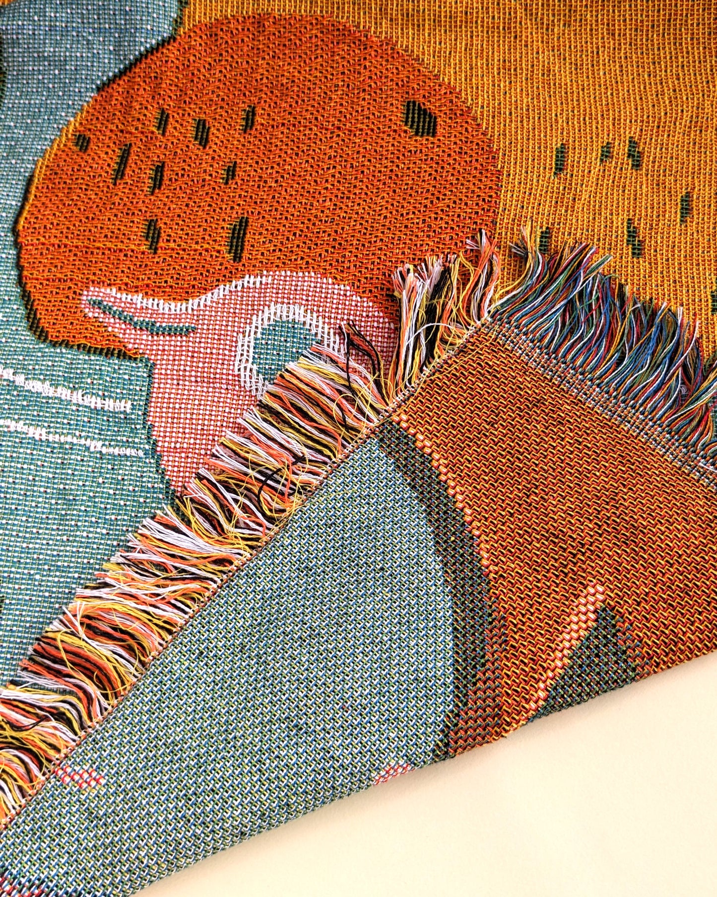 Capybaras and Oranges - Tapestry Throw Blanket