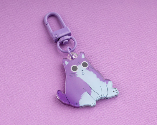 Mini Chubby Cat - Acrylic Keychain
