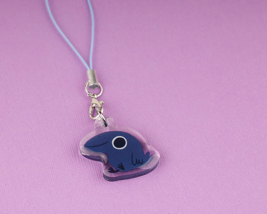 Mini Crow - Acrylic Phone Charm
