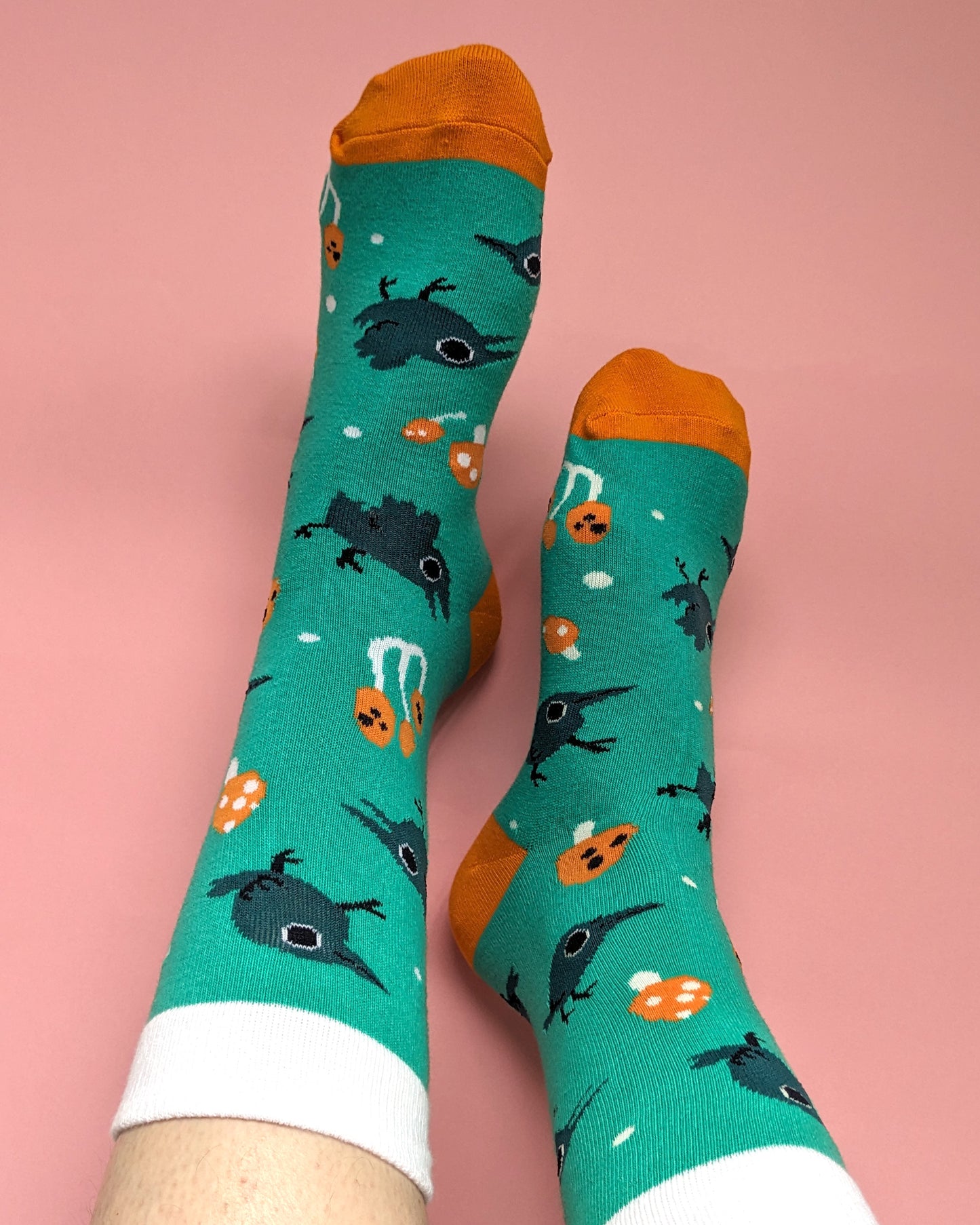 Crows and Mushrooms Socks