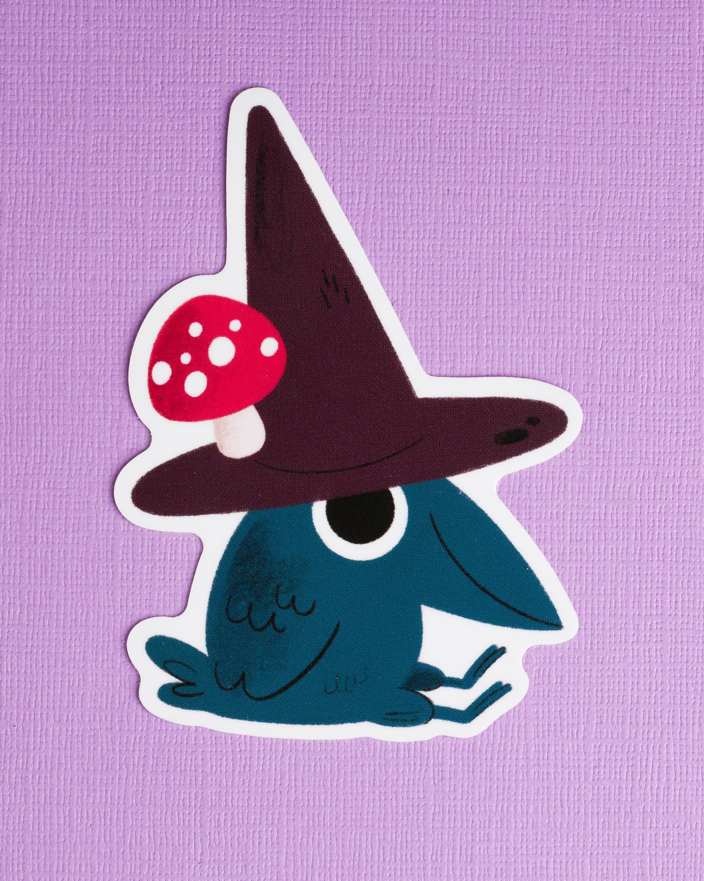 Crow with Hat - Vinyl Sticker