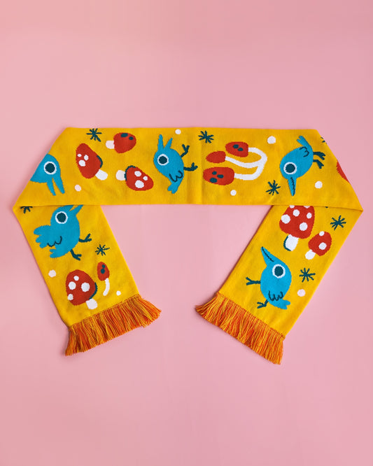 Crows and Mushrooms - Scarf