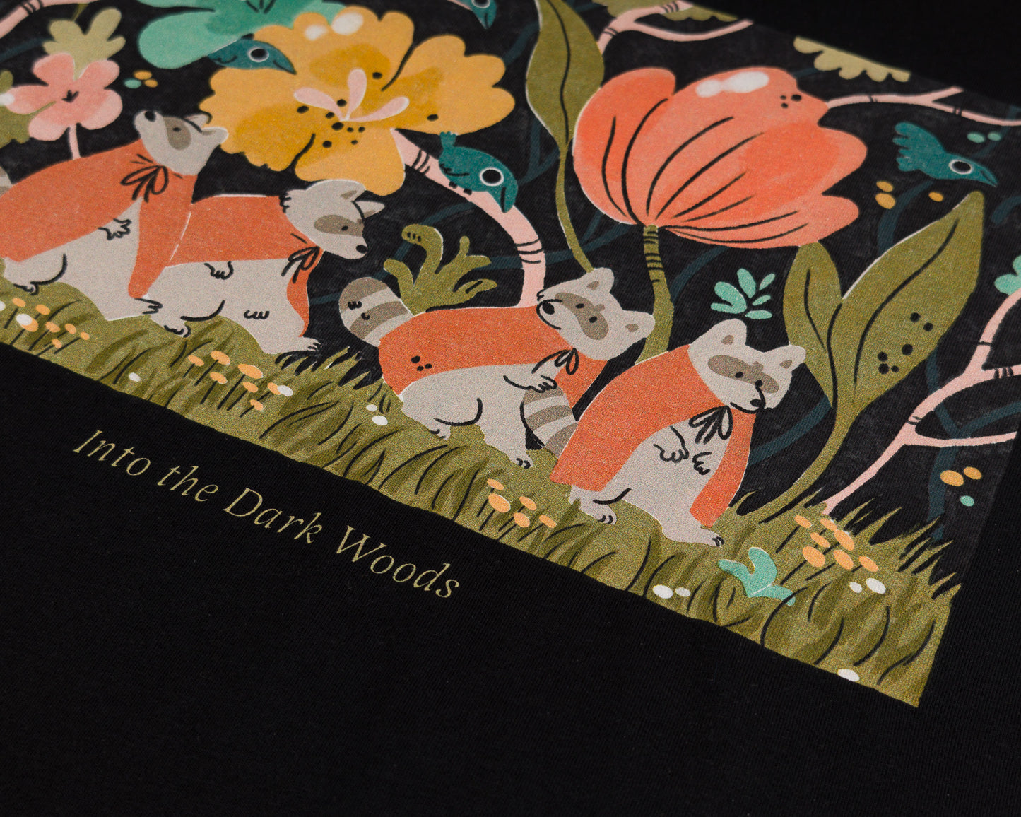 Into the Dark Woods - Black T-shirt