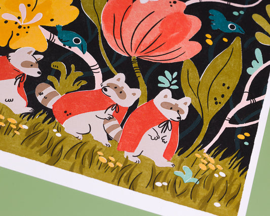 Into the Dark Woods - A5/A4 Art Print