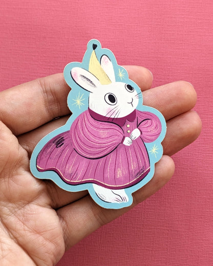 Fancy Bunny - Vinyl Sticker
