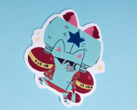 Suuupeeeerr - Raccoon Pirates Vinyl Sticker