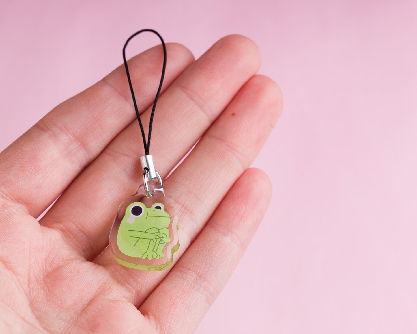 Sad Frog - Acrylic Phone Charm