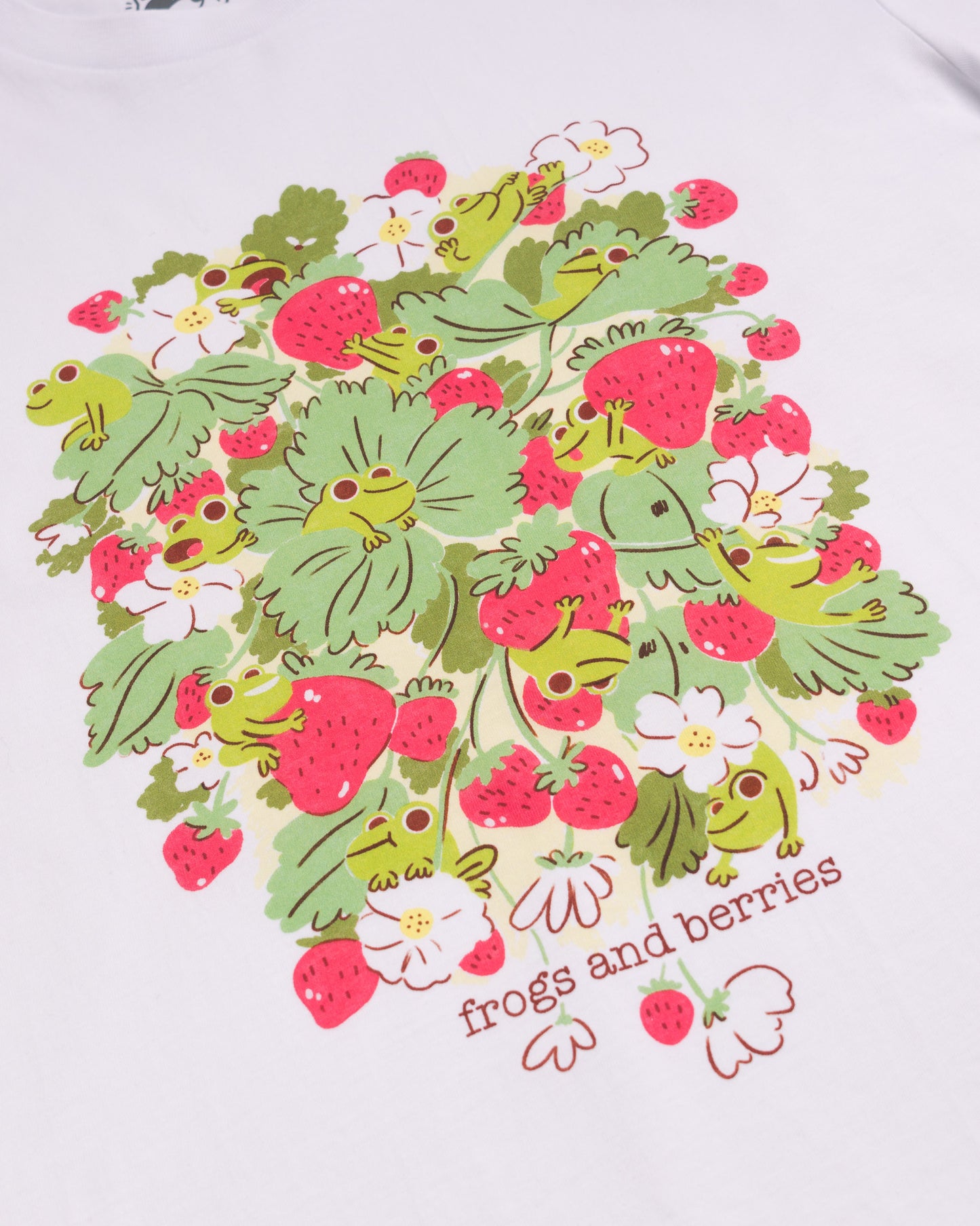 NEW VERSION Frogs and Berries - White T-shirt