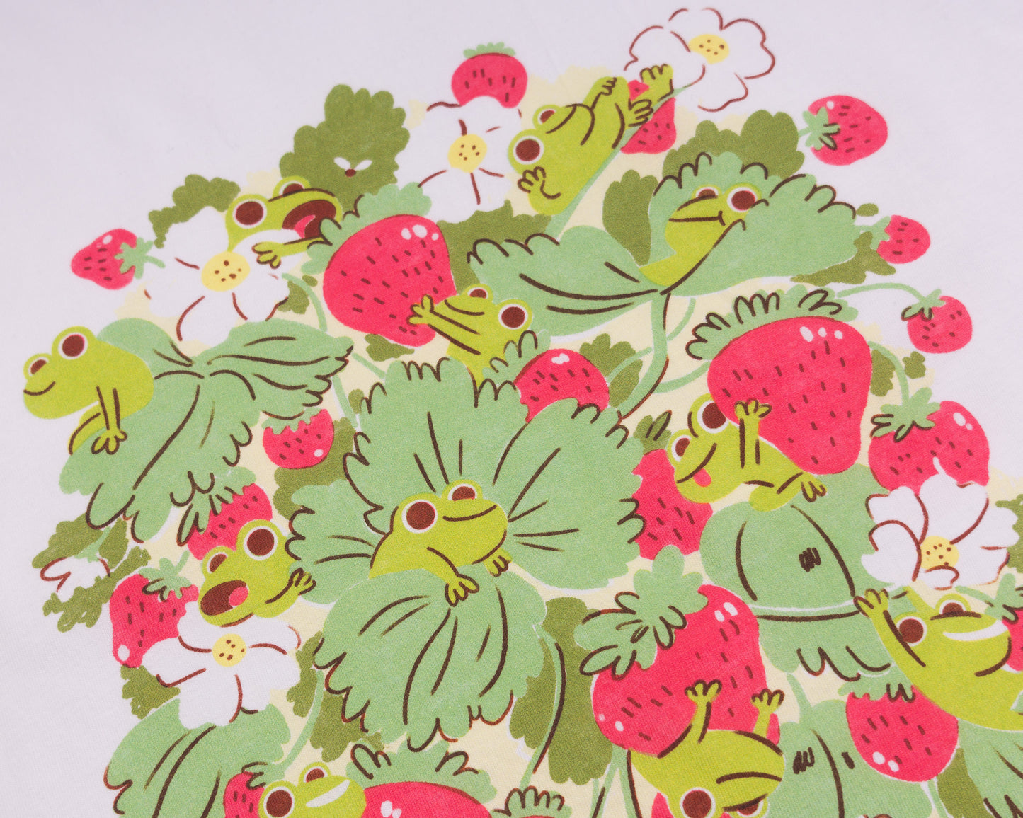 NEW VERSION Frogs and Berries - White T-shirt