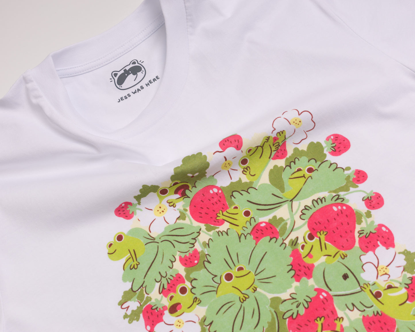NEW VERSION Frogs and Berries - White T-shirt