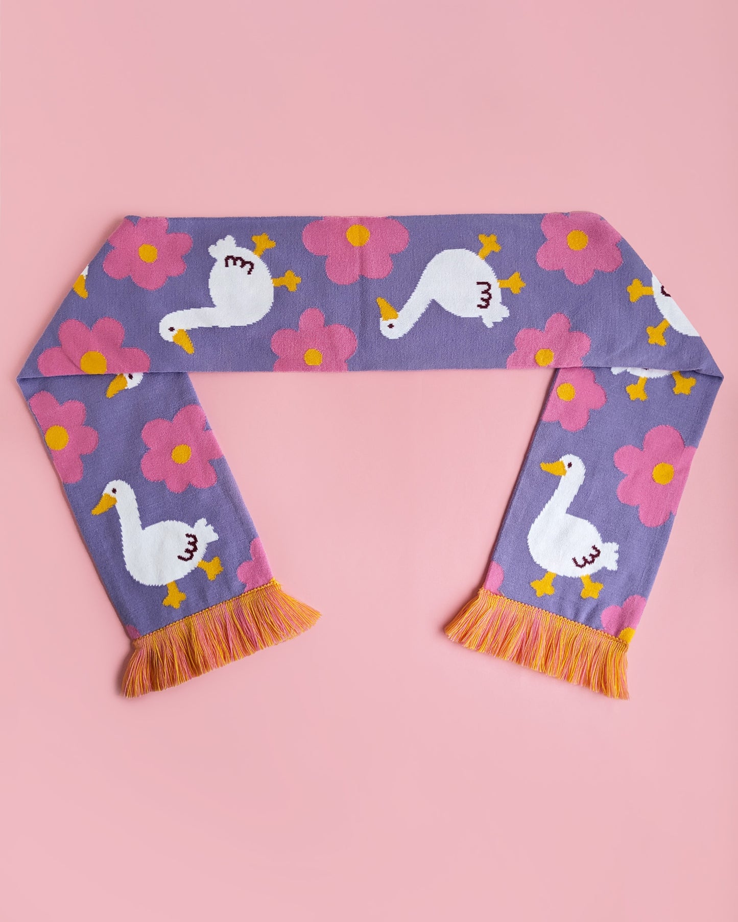 Geese and Flowers - Scarf