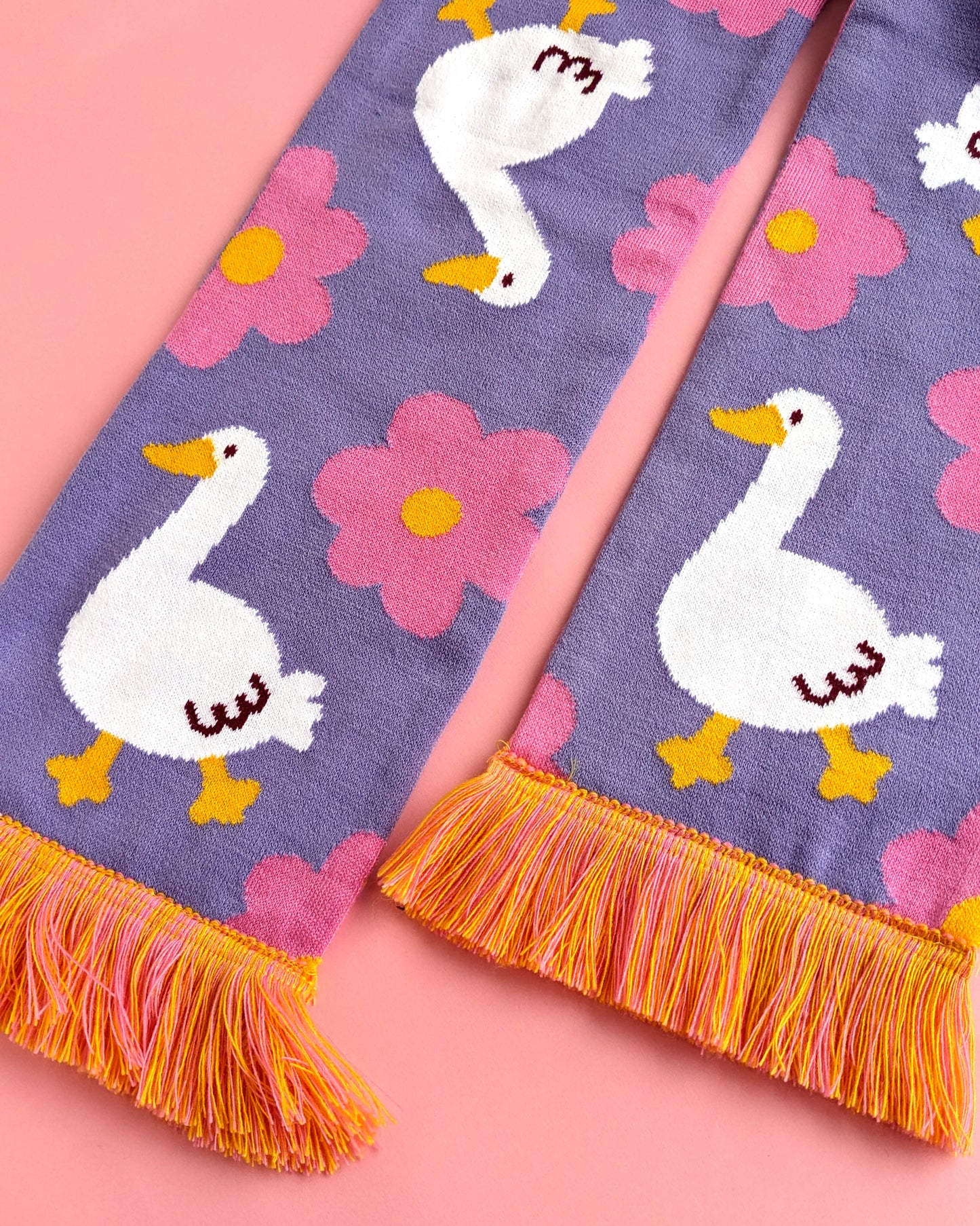 Geese and Flowers - Scarf