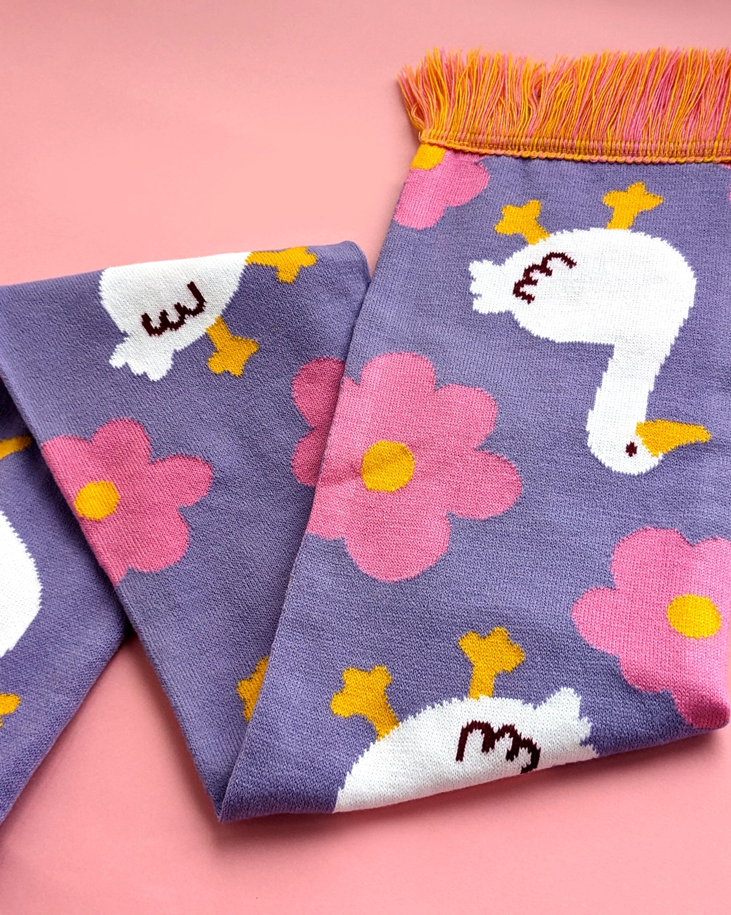 Geese and Flowers - Scarf