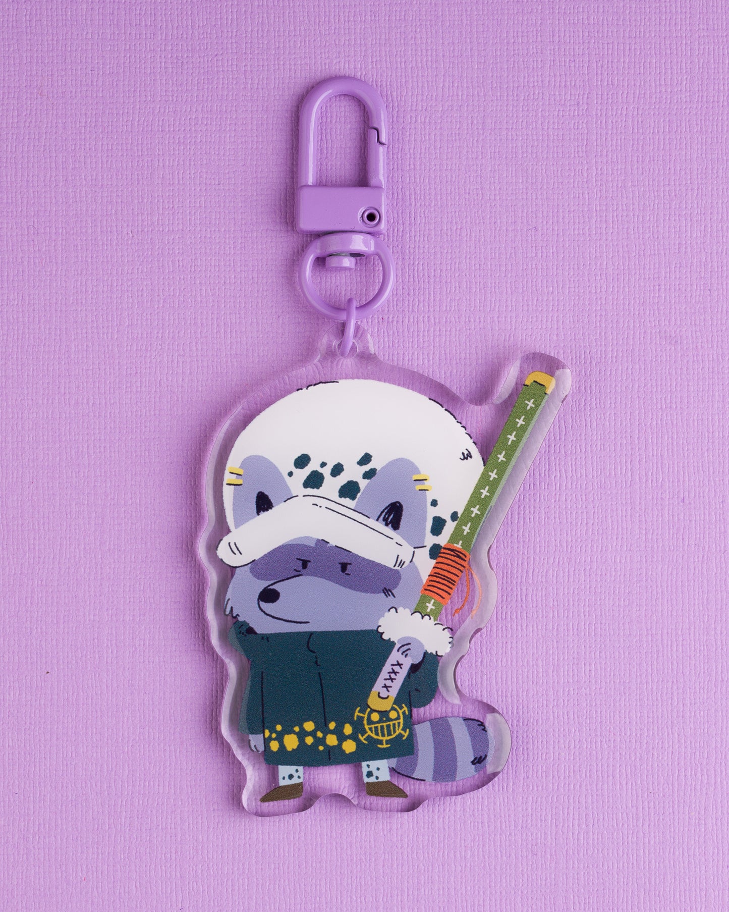 Surgeon - Raccoon Pirates Epoxy Acrylic Keychain
