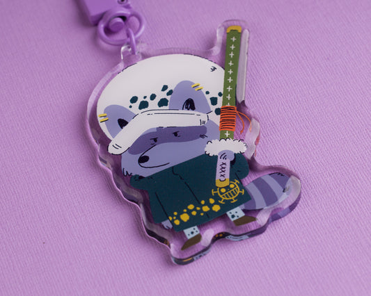 Surgeon - Raccoon Pirates Epoxy Acrylic Keychain