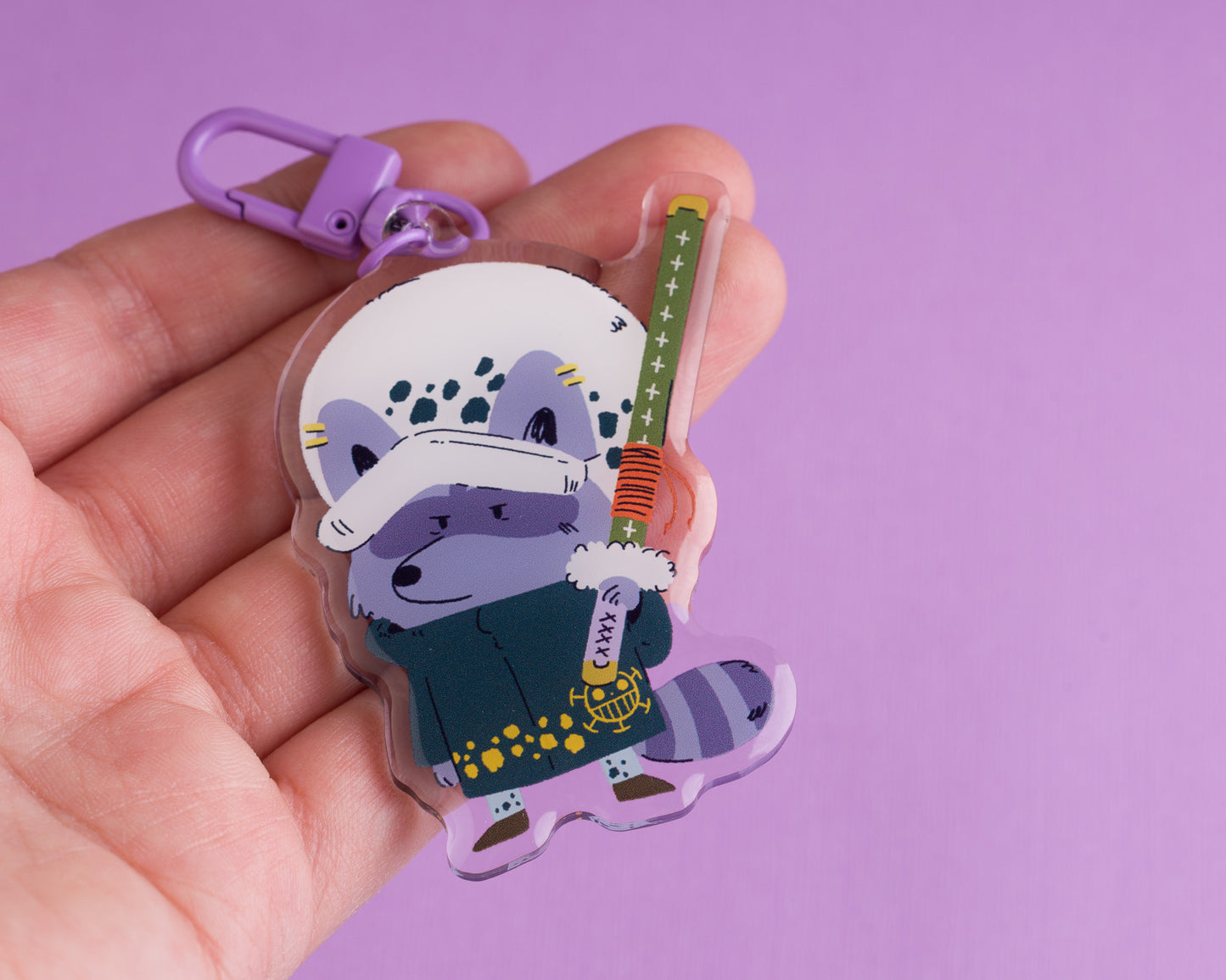Surgeon - Raccoon Pirates Epoxy Acrylic Keychain