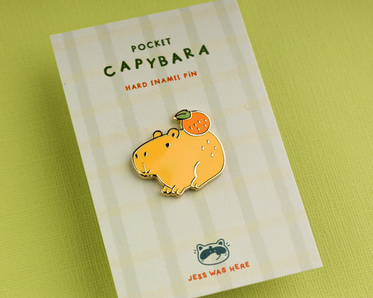 Mini Capybara - Enamel Pin