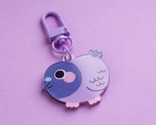 Mini Pigeon - Acrylic Keychain