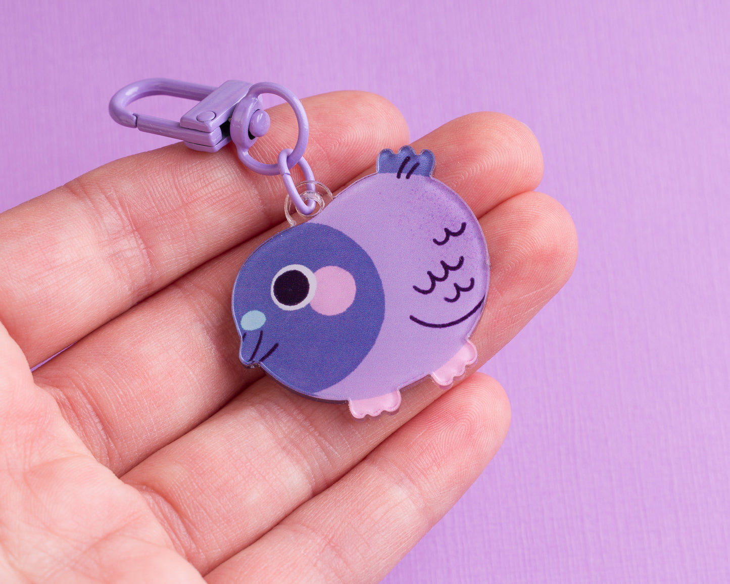 Mini Pigeon - Acrylic Keychain