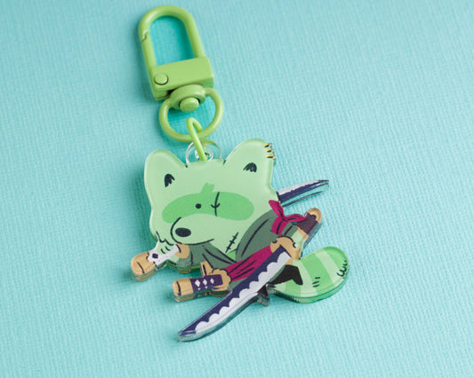 Swordsman - Raccoon Pirates Acrylic Keychain