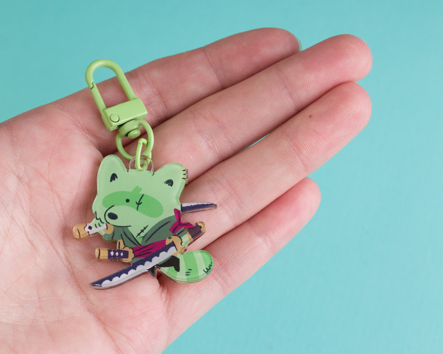 Swordsman - Raccoon Pirates Acrylic Keychain