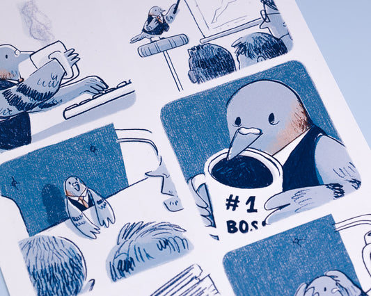 Mr Pigeon - A5 Art Print