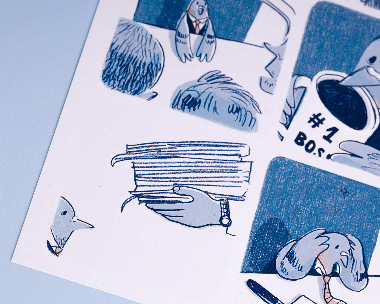Mr Pigeon - A5 Art Print