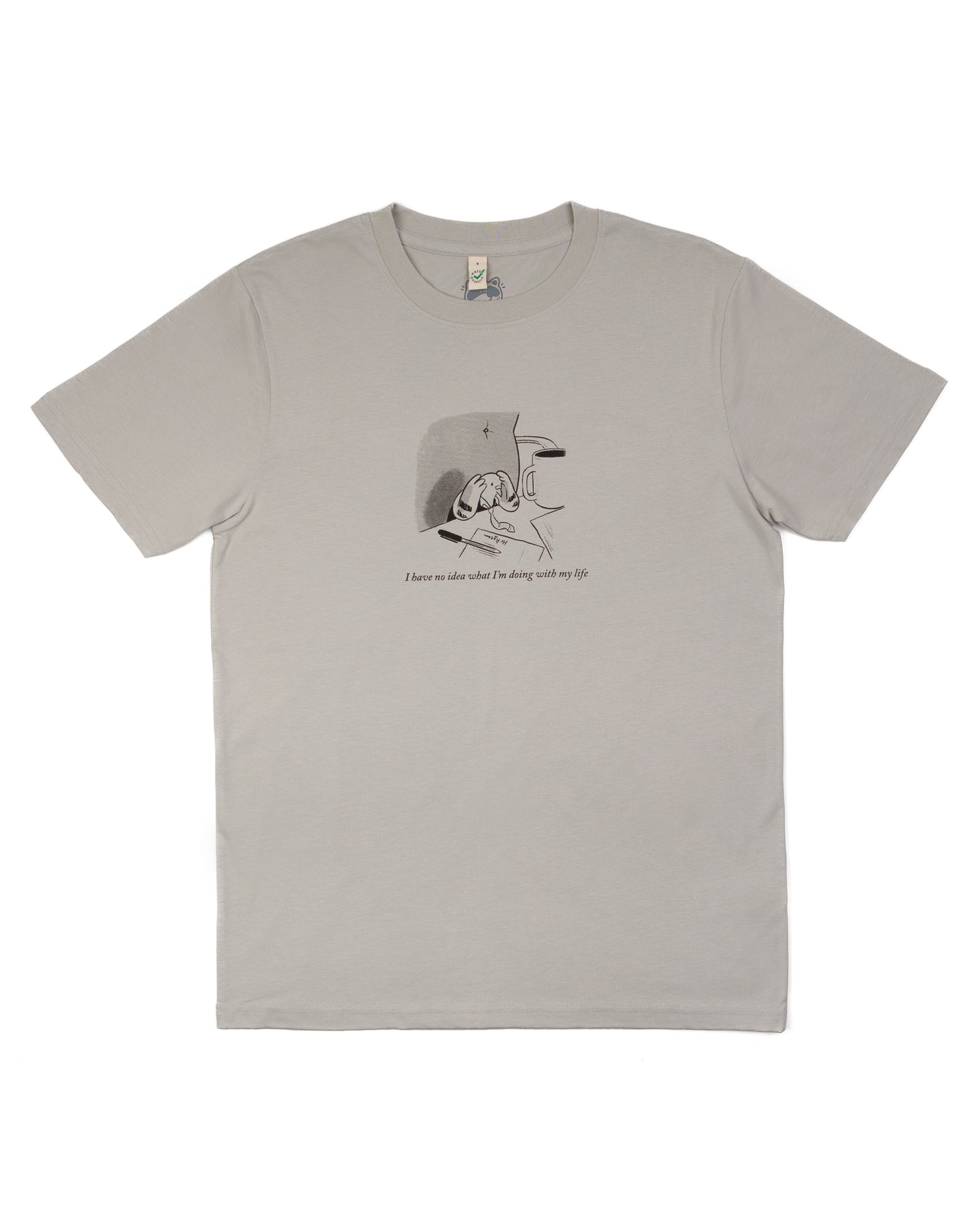 Mr Pigeon - Grey Pink T-shirt