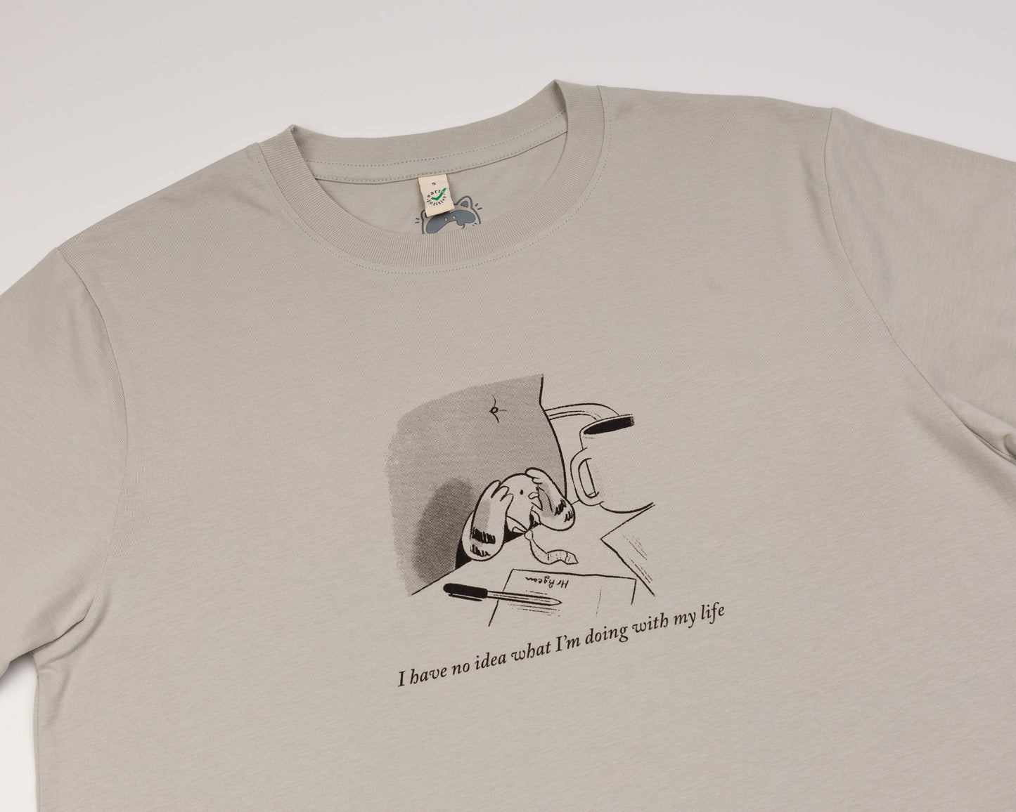 Mr Pigeon - Grey Pink T-shirt