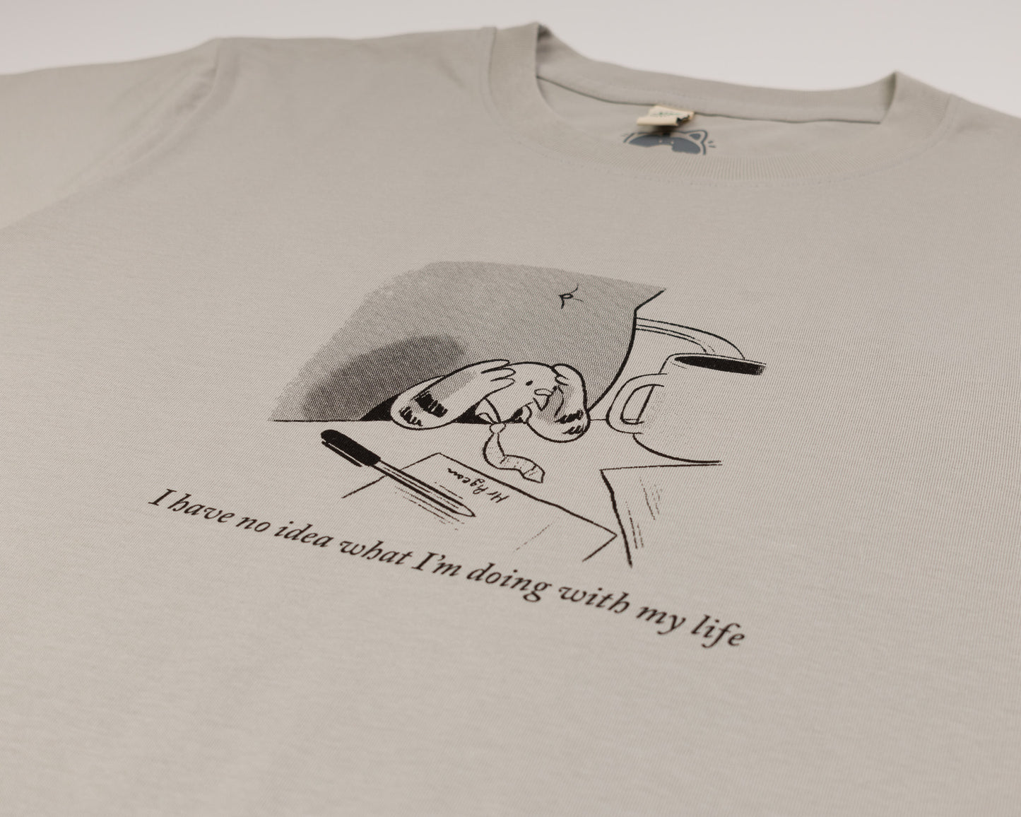 Mr Pigeon - Grey Pink T-shirt