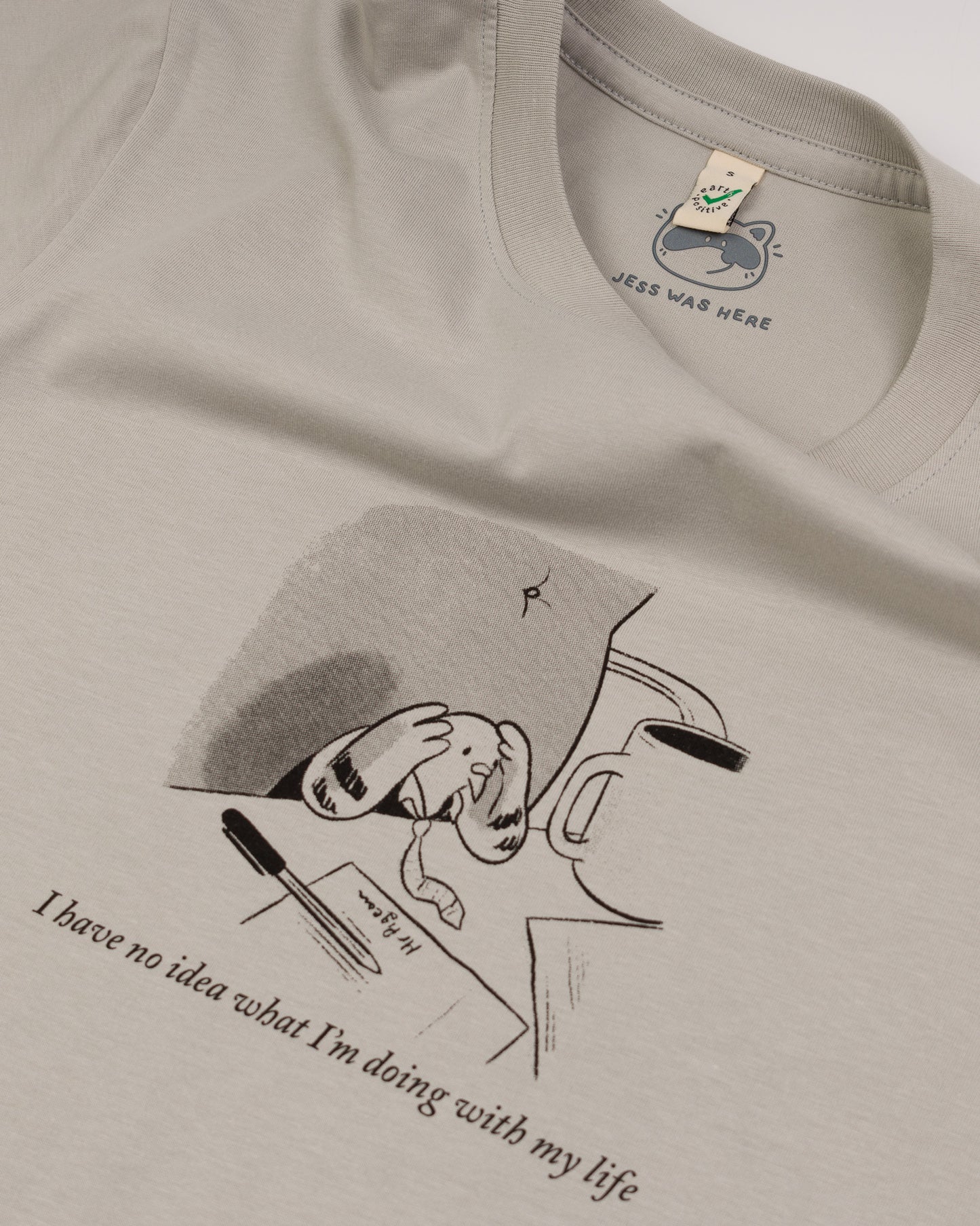 Mr Pigeon - Grey Pink T-shirt