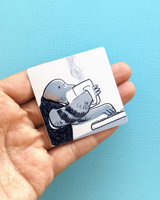 Mr Pigeon Coffee - Vinyl Sticker
