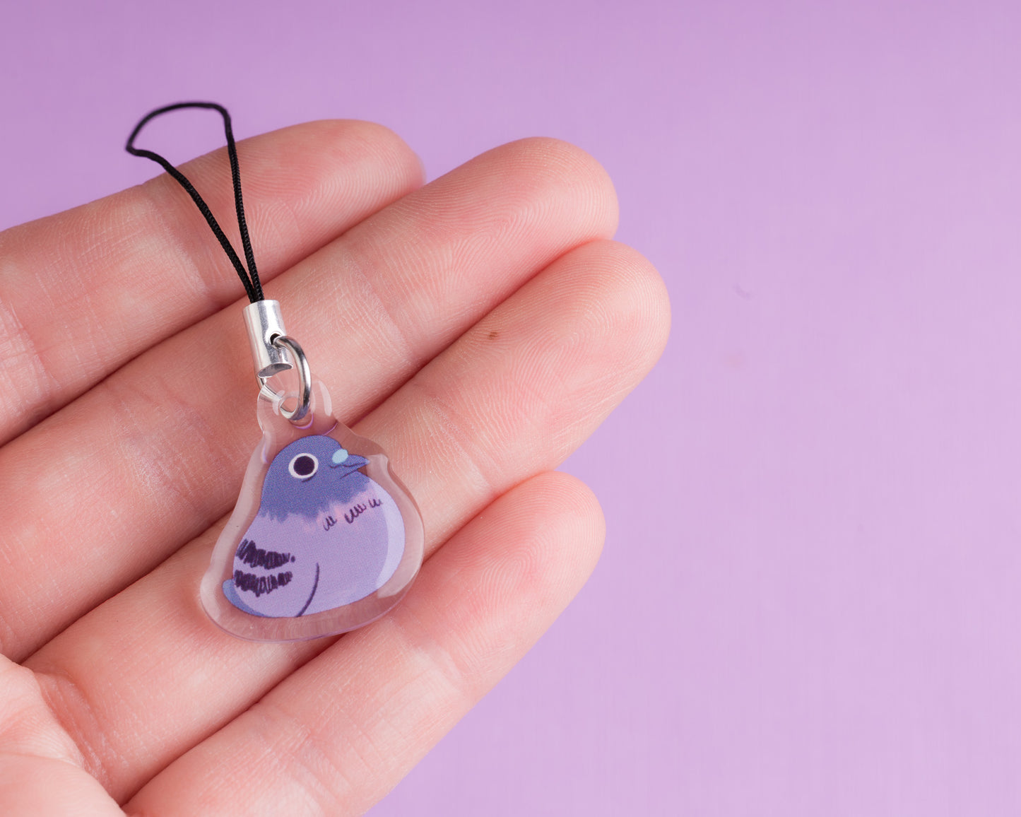 Mini Pigeon - Acrylic Phone Charm