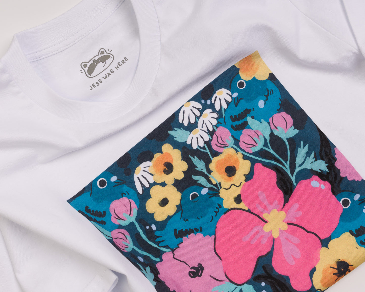 Pigeons & Flora - White T-shirt