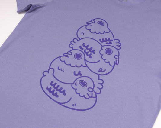 Pigeon Stack - Violet T-shirt