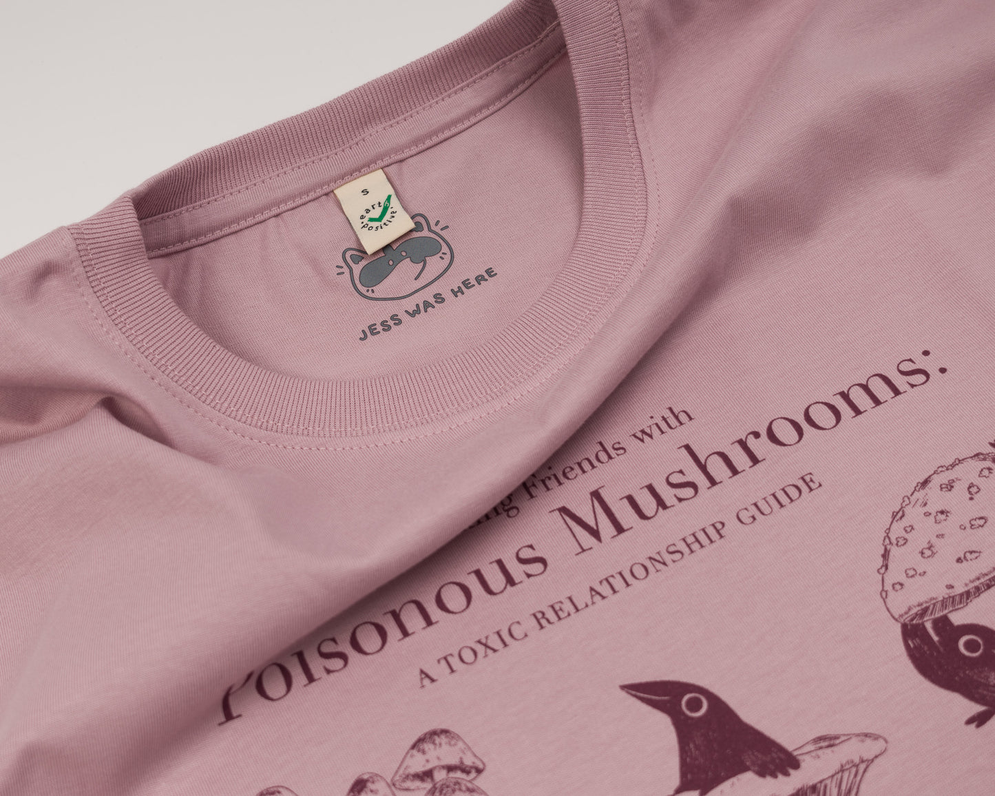 NEW Poisonous Mushrooms - Purple Rose Pink T-shirt
