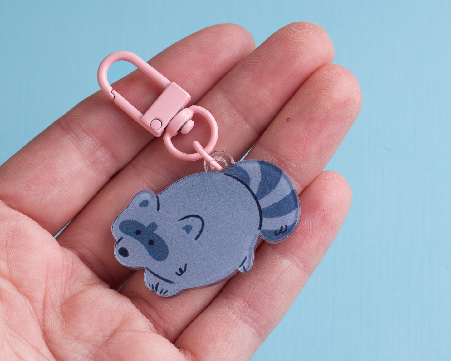 Mini Raccoon - Acrylic Keychain