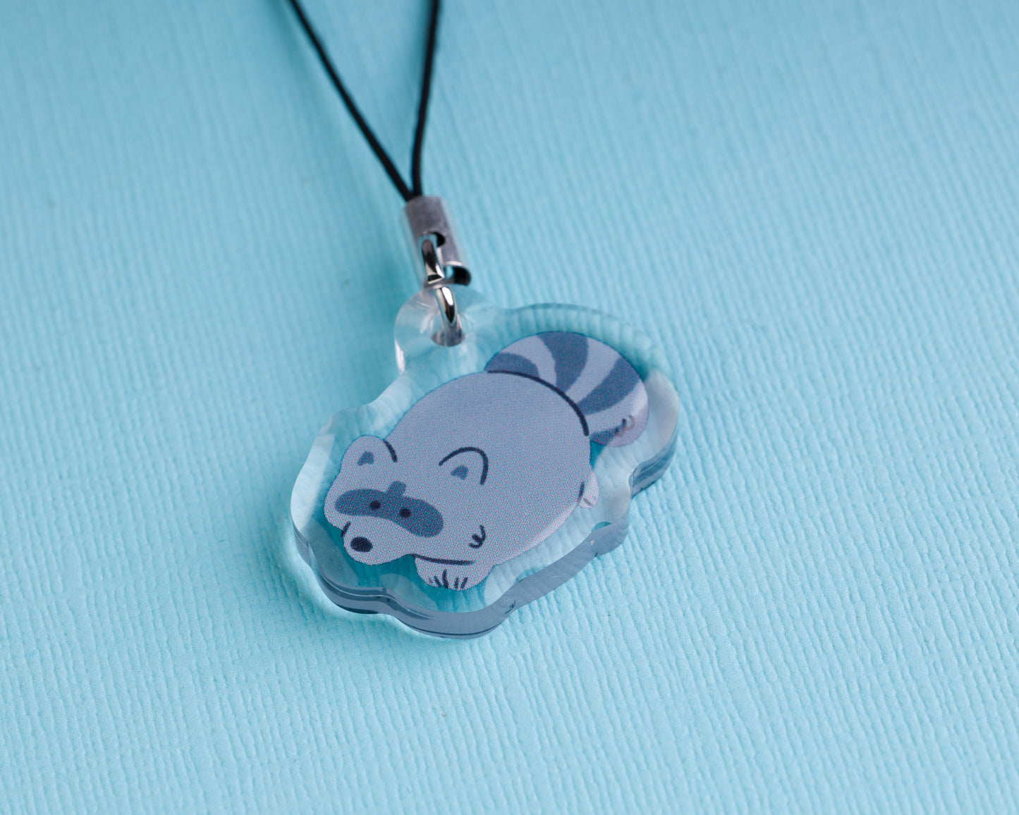 Raccoon - Acrylic Phone Charm