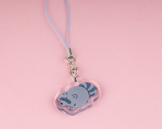 Raccoon - Acrylic Phone Charm