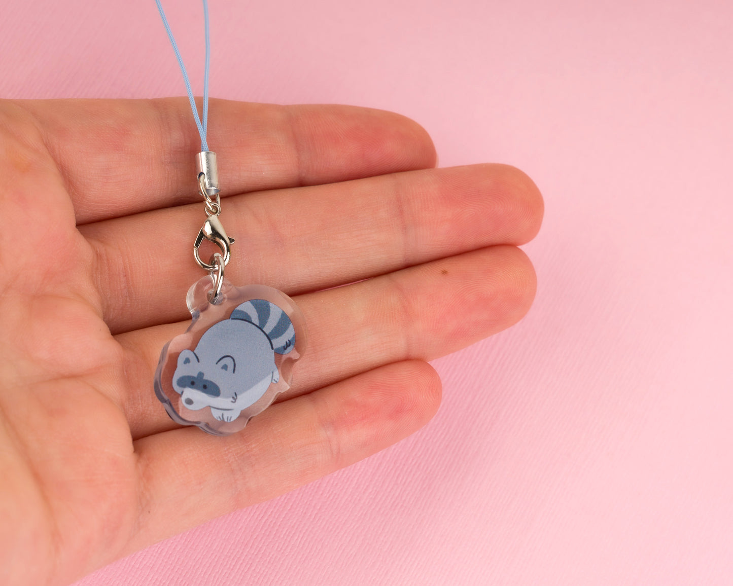 Raccoon - Acrylic Phone Charm