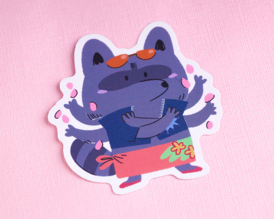 Archeologist - Raccoon Pirates Vinyl Sticker