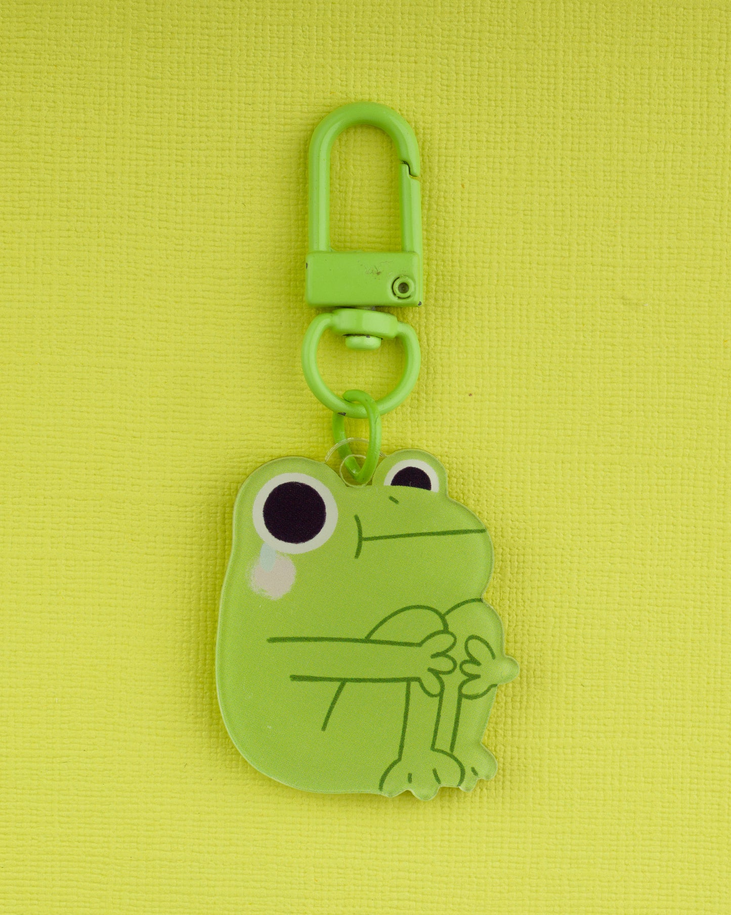 Mini Sad Frog - Acrylic Keychain