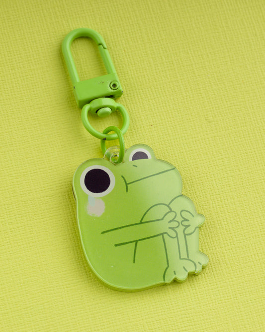 Mini Sad Frog - Acrylic Keychain
